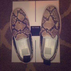 Dolce Vita Snake Print Emobossed leather Slip On